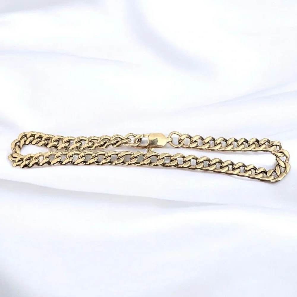 Cuban link Stainless Steel 8 inches, 5mm width bracelet - Silver